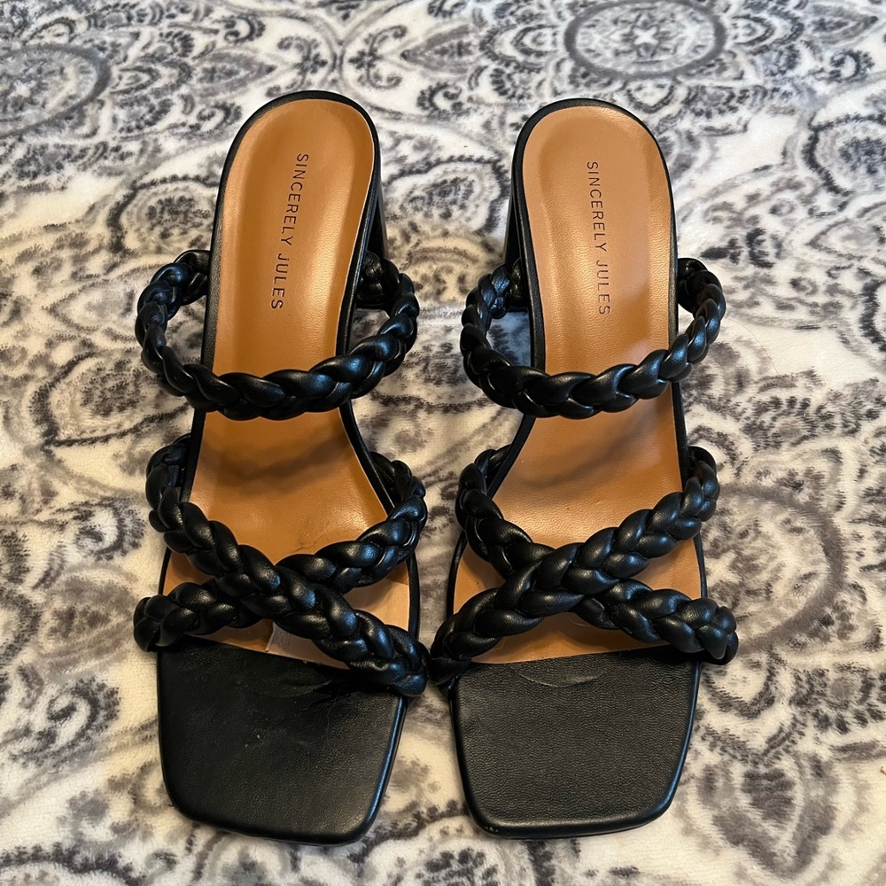 Strappy Black Sandals